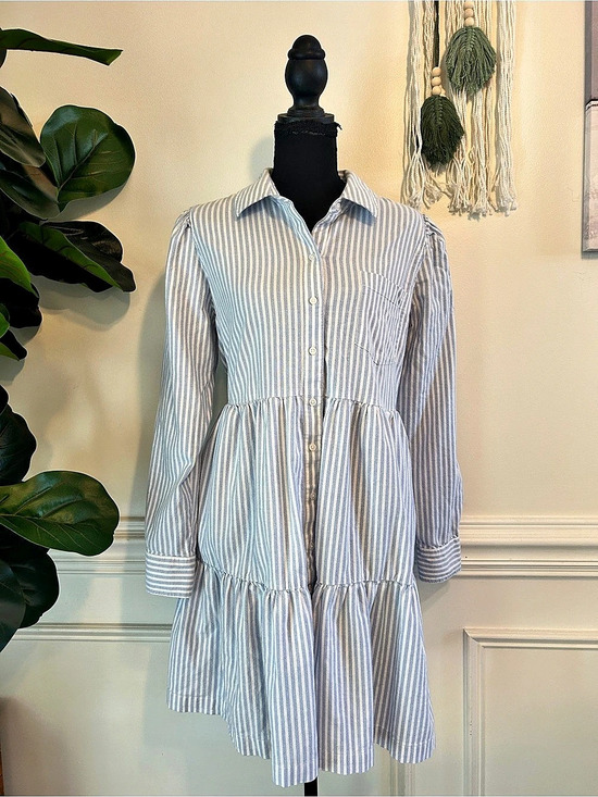 crown & ivy Dresses & Skirts - Crown & Ivy Striped Shirt Dress